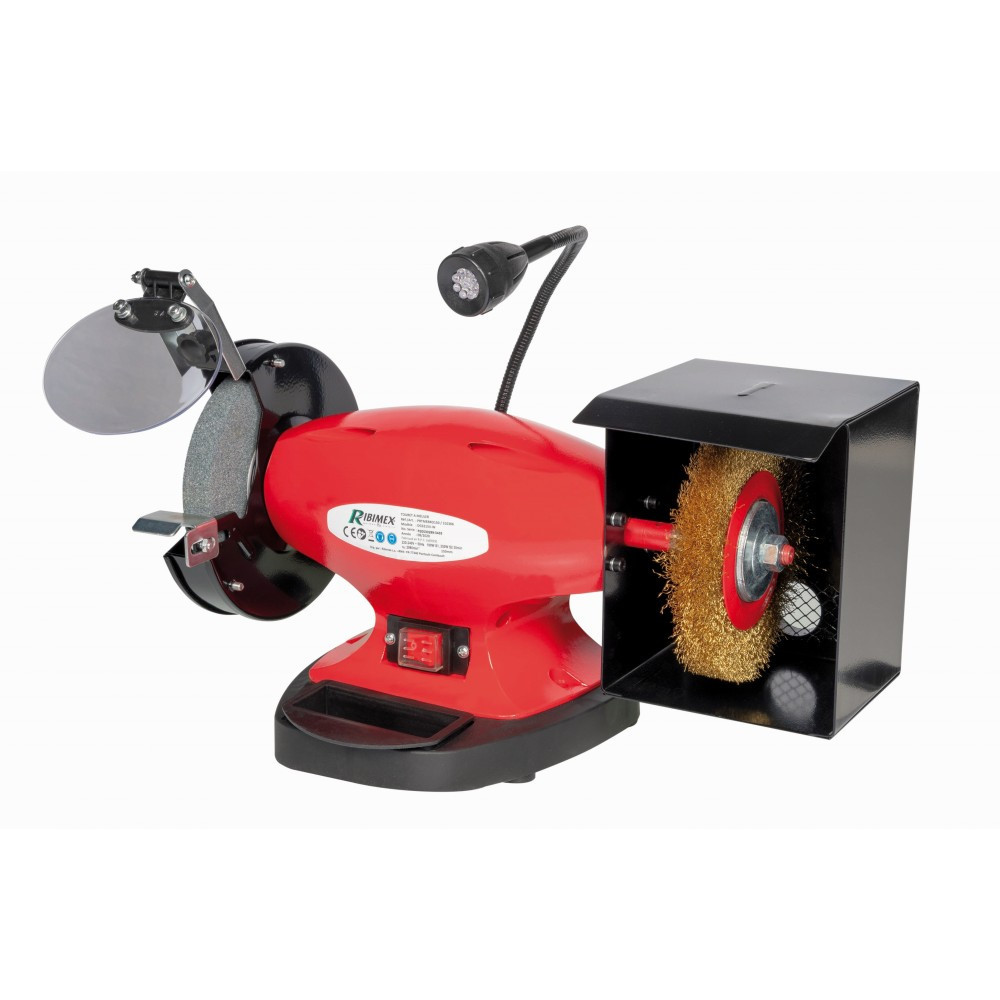 Touret mixte 150 mm avec brosse métal Touret mixte 150 mm avec brosse métal