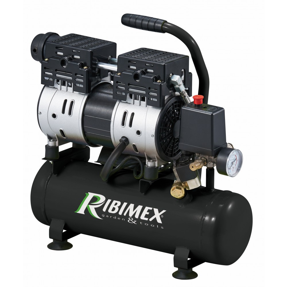 Compresseur 1 CV sur cuve 6 L silencieux Compresseur 1 CV sur cuve 6 L silencieux