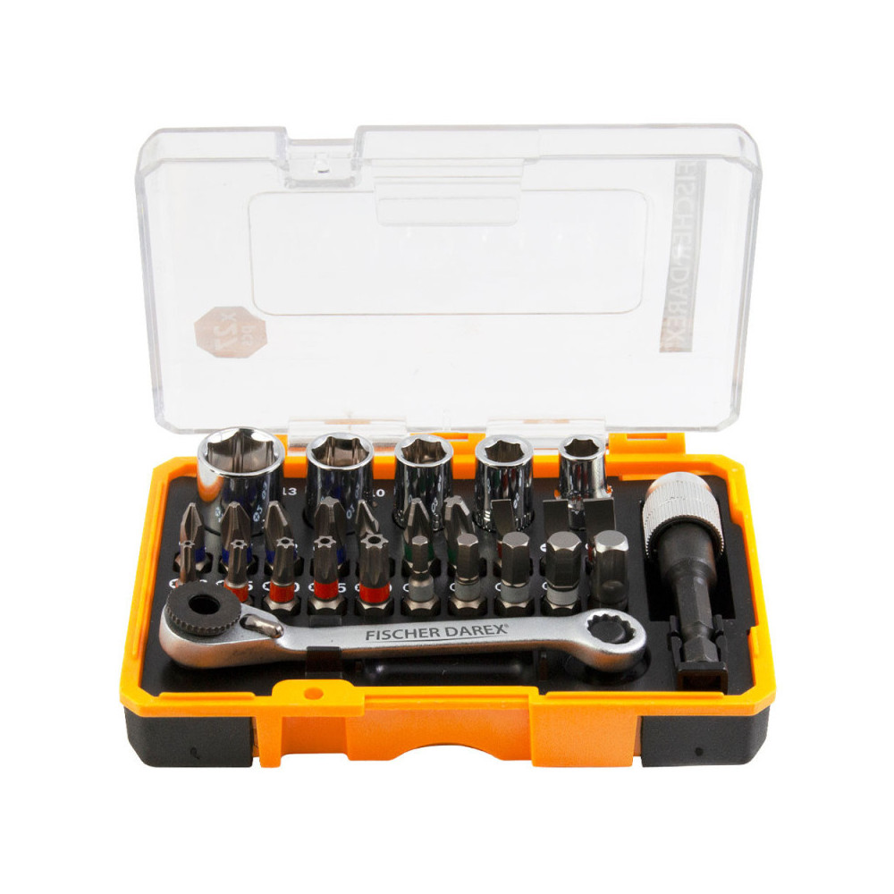 Coffret de serrage mini clé à cliquet 1/4" 26 PCS Coffret de serrage mini clé à cliquet 1/4" 26 PCS