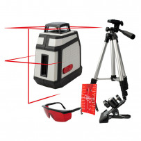 Niveau laser 360° rouge auto ajustable et trépied
