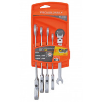 Coffret 5 clés mixtes flexibles à cliquet