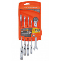 Coffret 5 clés mixtes flexibles à cliquet