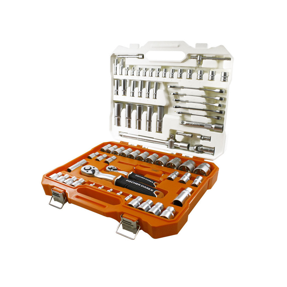 Coffret de serrage 1/4" & 1/2" 73 pièces Coffret de serrage 1/4" & 1/2" 73 pièces