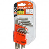 9 clés mâles Tamper Torx & porte outils