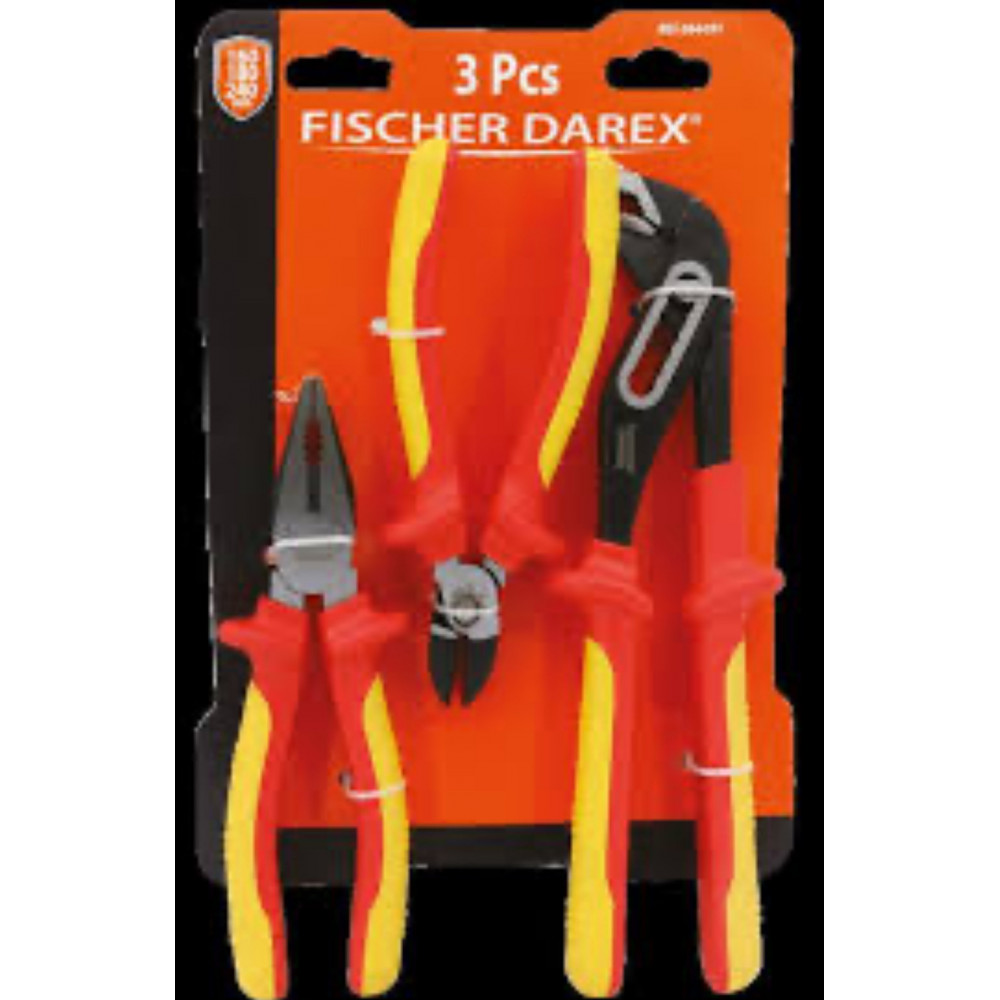 Jeu de 3 pinces isolées VDE 1000V Jeu de 3 pinces isolées VDE 1000V