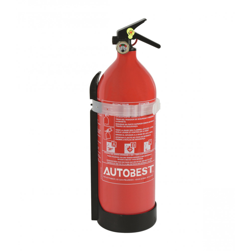 Extincteur 1kg , classe ABC avec manométre