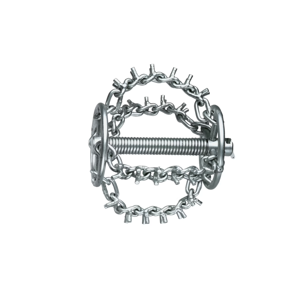 Tête de lance-chaîne avec pointes, 4 chaînes, bague, 16 mm