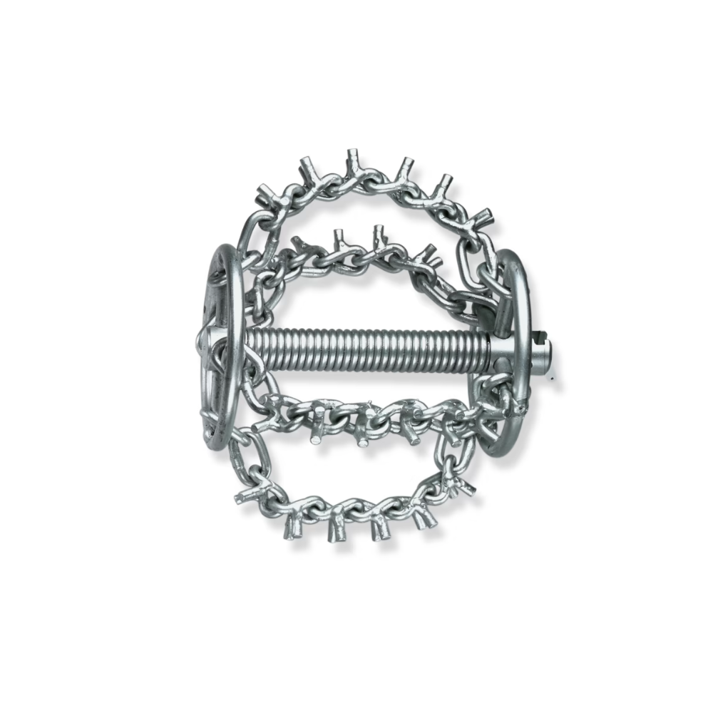 Tête de lance-chaîne avec pointes, 4 chaînes et anneau, 32 mm